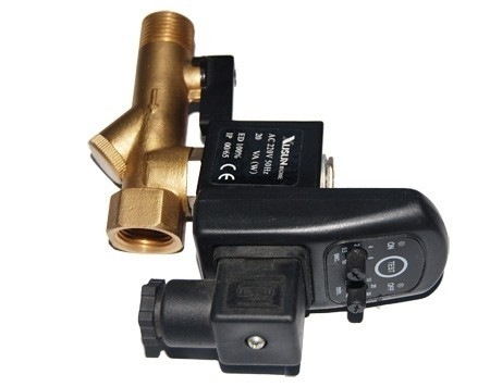 1/2 بوصة كهربائيّ هواء ضاغط آليّ استنزاف صمام مع جهاز توقيت 2 موقع 2 طريق 220V