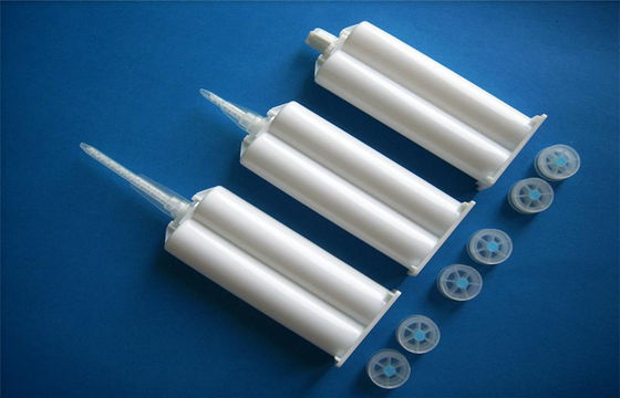 PP المواد 50ML (1: 1) الإيبوكسي dispenising ثنائي مكون فارغة خرطوشة الغراء