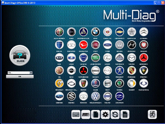 Multi-Diag منفذ J2534 سيارة عالميّ سيارة تشخيص ماسحة