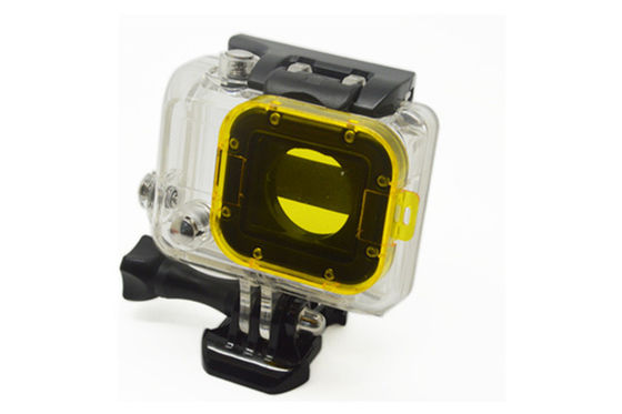 كاميرا تحت الماء زينة، تصفية أزرق أحمر CNC تحت البحر لمن GoPro البطل
