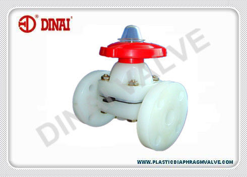 هدار نوع PVDF PVC شفة صمام الحجاب الحاجز مع ANSI / JIS10K / معيار DIN