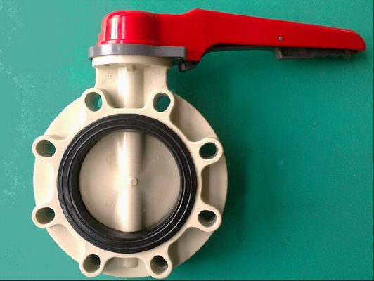 corrosion-Proof بلاستيكيّ فراشة صمام لتعدين معمل, UPVC, CPVC, PVDF, pp, PPH يصنع