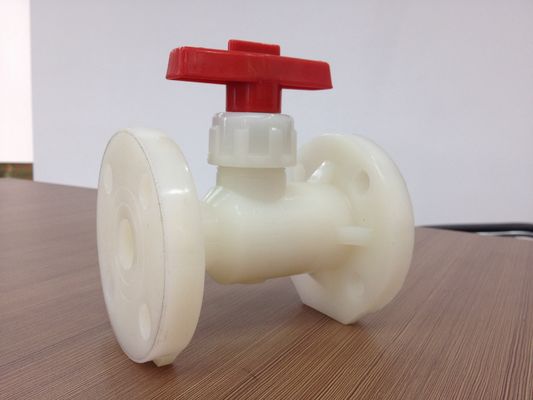 PN10 قضيب PP-H بلاستيكيّ شفير كرة صمام, 1/2" إلى 12"ضجيج, ansi, JIS شفير توصيل