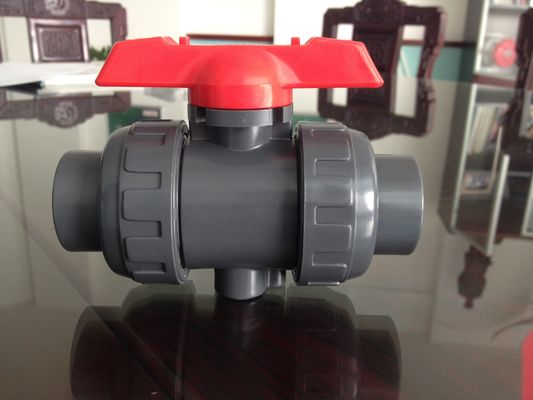 CPVC شفير كرة صمام مقبض ذراع عتلة 1-1/4" (D40mm) ~ 5"(D140mm) بلاستيكيّ كرة صمام